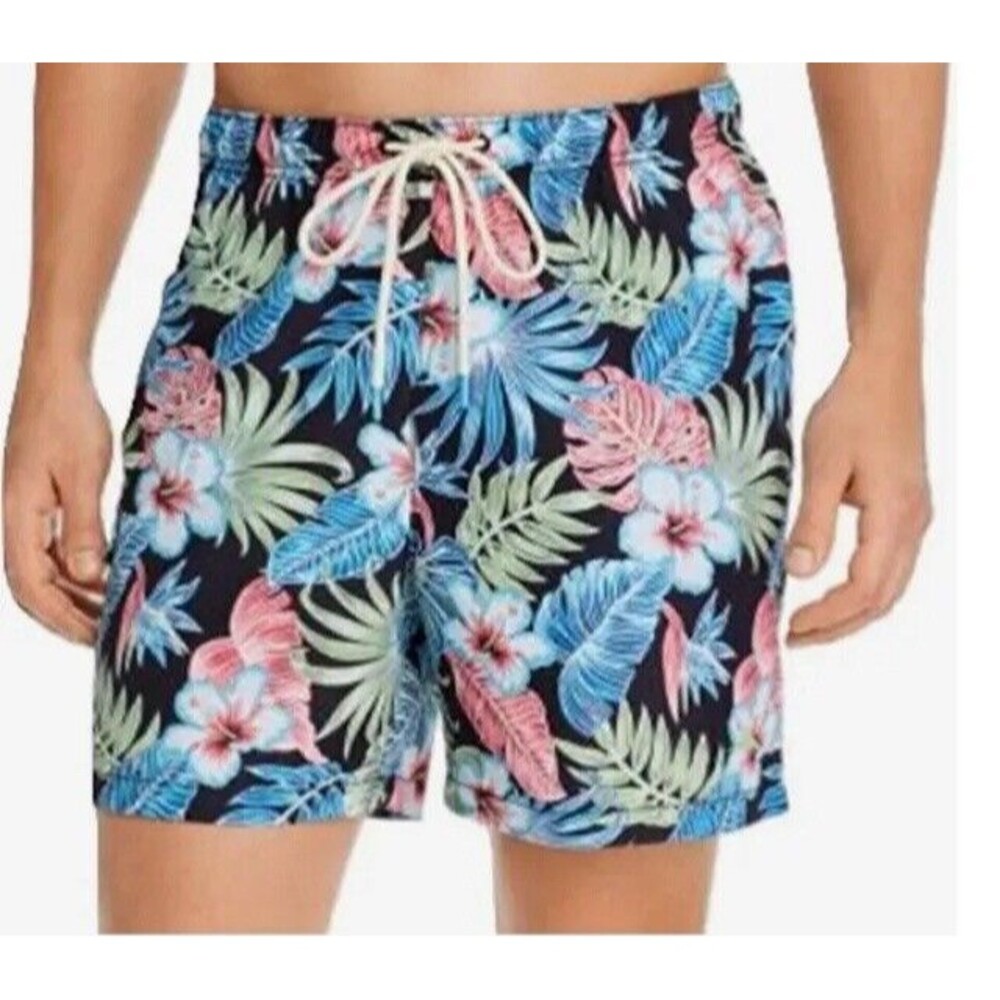 Tommy Bahama Naples Konkan Jungle Swim Trunk Floral Size Large Tropical Hibiscus